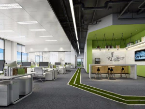 कार्यालय स्थान 130 3D मॉडल