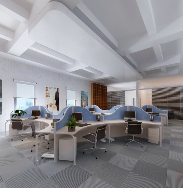 office space 132 3D Model .c4d .max .obj .3ds .fbx .stl .blend 