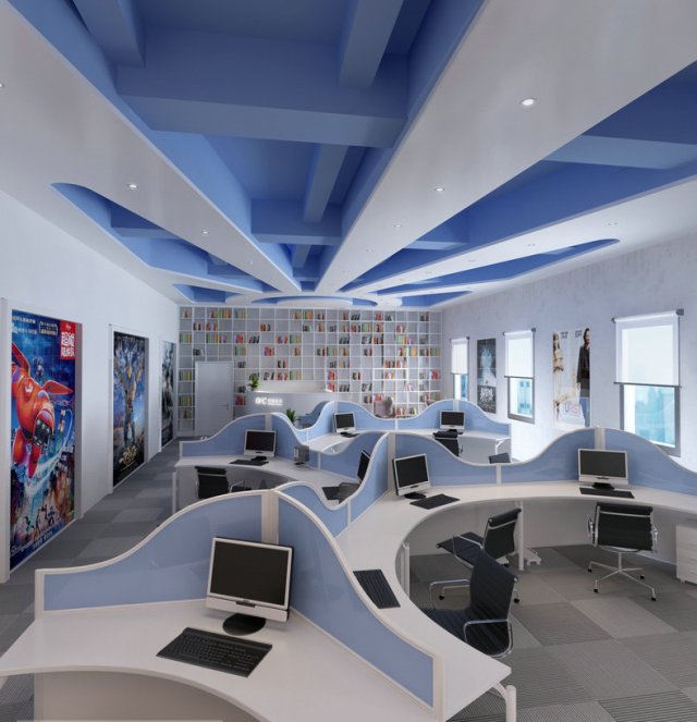 office space 133 Modèle 3D .c4d .max .obj .3ds .fbx .stl .blend 