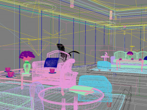 office space 140 Model 3D