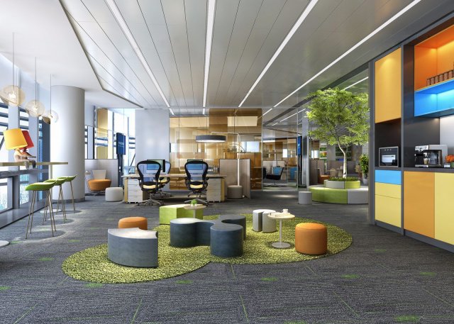 office space 141 Modèle 3D .c4d .max .obj .3ds .fbx .stl .blend 