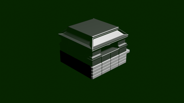bunker 3D Model .c4d .max .obj .3ds .fbx .stl .blend 