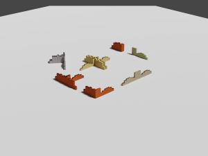 ruined wall 3D Model