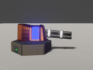 machine turret 3Dモデル