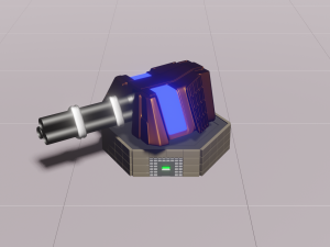 machine turret 3Dモデル
