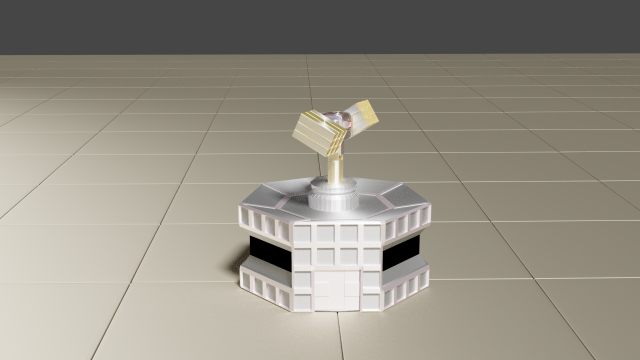 rocket turret 3D Model .c4d .max .obj .3ds .fbx .stl .blend 