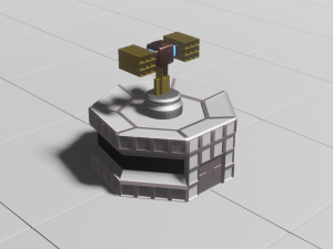 rocket turret 3D Model