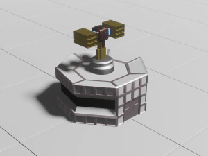 rocket turret 3D Model