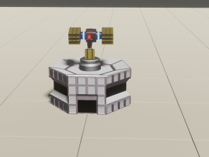 rocket turret 3D Model
