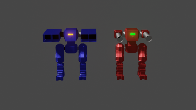 robots 3D 模型 .c4d .max .obj .3ds .fbx .stl .blend 