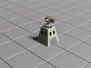 anti-aircraft turret Modelo 3D