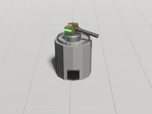 artillery turret 3D Model