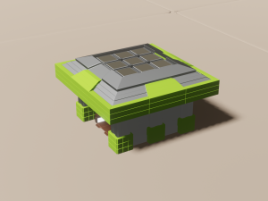 the exit from the underground of the road Model 3D