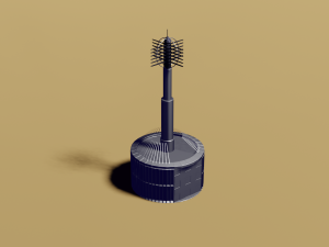 communication center 3D 모델