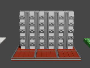 set of walls 3D Model