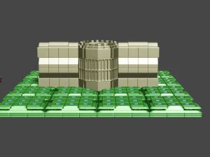 set of walls 3D Model