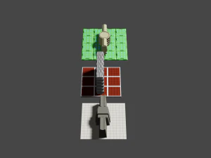 set of walls 3D Model