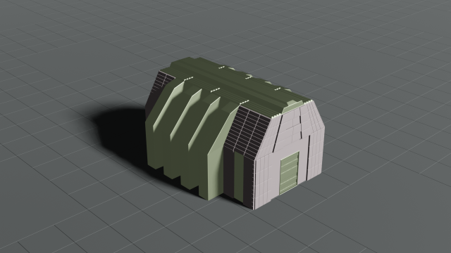casern Model 3D .c4d .max .obj .3ds .fbx .stl .blend 