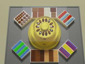 showcase with sweets 3D Model
