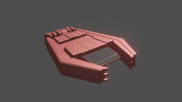 space fighter 1 3D Model .c4d .max .obj .3ds .fbx .stl .blend 