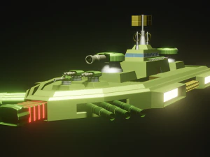 宇宙巡洋艦 3Dモデル