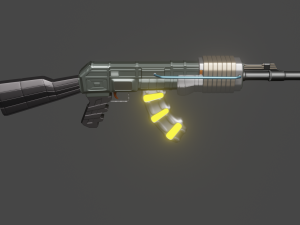 kalashnikov assault rifle of the future 3D मॉडल
