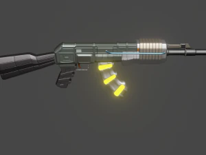 kalashnikov assault rifle of the future 3D Model