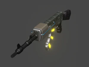 kalashnikov assault rifle of the future 3D Model
