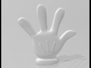 Tangan Mickey Mouse Model Cetak 3D