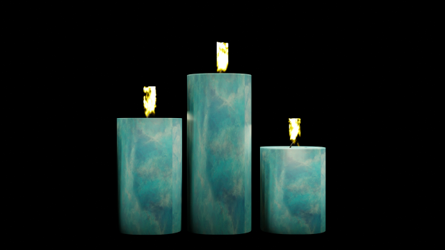 blue candel Modelo 3D .c4d .max .obj .3ds .fbx .stl .blend 