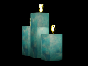 blue candel Modelo 3D