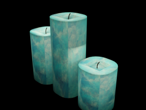 blue candel Modelo 3D