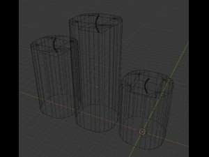 blue candel Modelo 3D