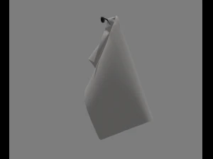 toalheiro com toalha Modelo 3D