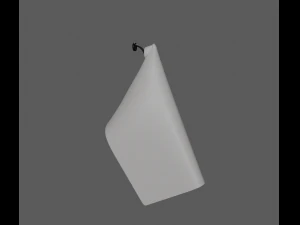towel rack with towel 3D Model