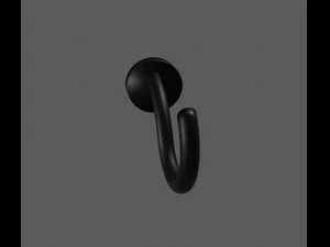 towel rack with towel 3D Model