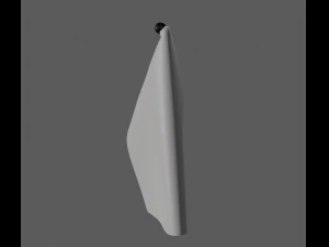 towel rack with towel 3D Model