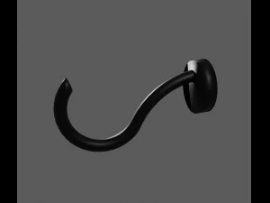 portasciugamani con asciugamano Modello 3D