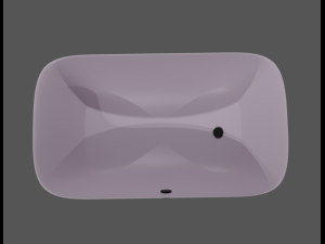 bath with shower 3D-Modell