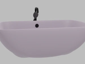 banheira com chuveiro Modelo 3D