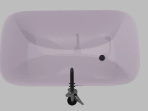 banheira com chuveiro Modelo 3D