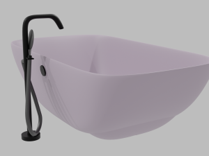bath with shower 3D Модель