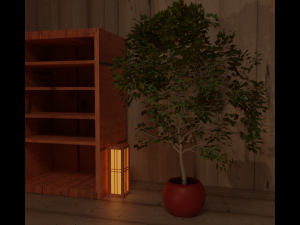 Japanese garden structures viewing pavilions 3D Модель