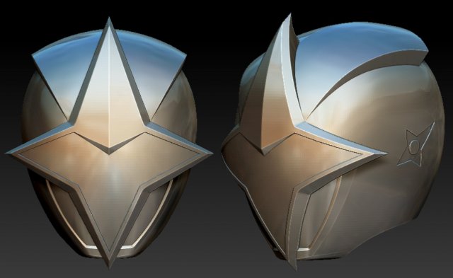 ninja steel power ranger helmet 3Dモデル .c4d .max .obj .3ds .fbx .stl .blend 