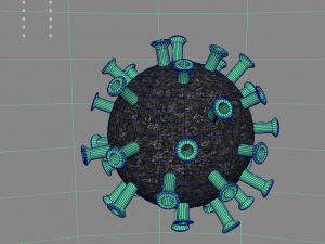simple virus Model 3D