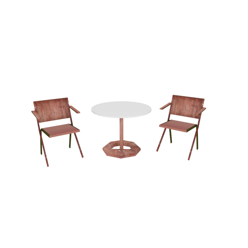 table and chairs 3D Model .c4d .max .obj .3ds .fbx .stl .blend 