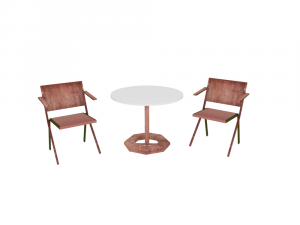 table and chairs 3D 모델
