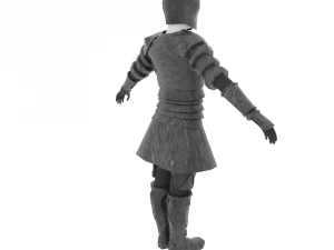 简单的盔甲 3D 模型