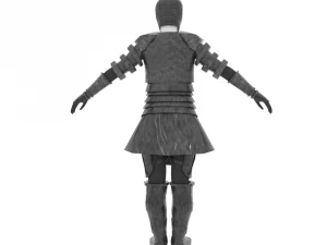 简单的盔甲 3D 模型