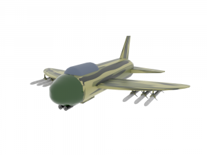 simple plane 3D 모델